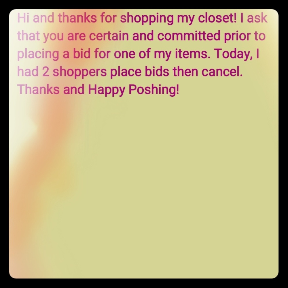 Please be committed prior to placing bid.